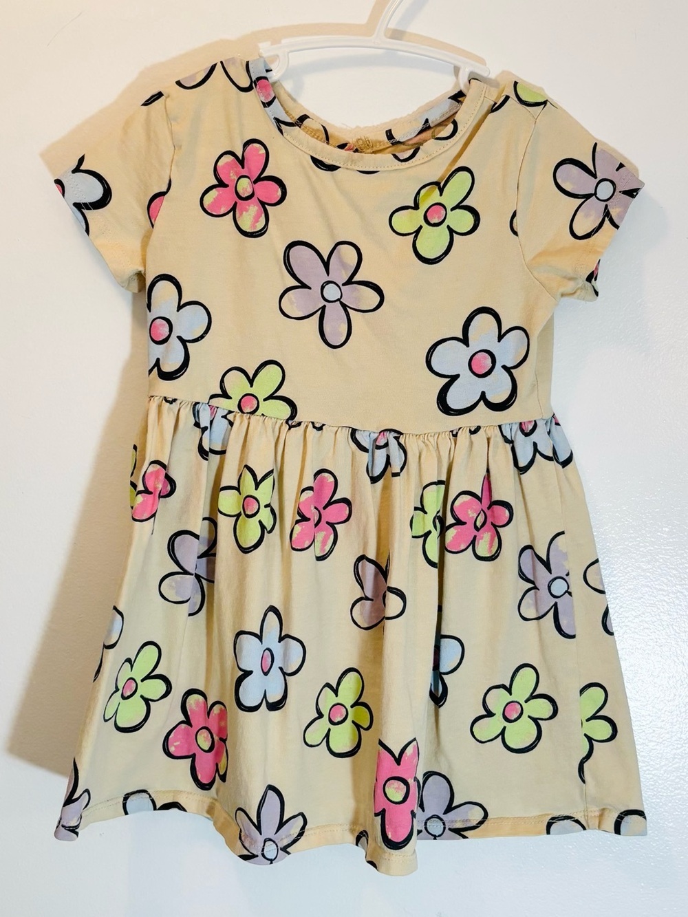 5/15$ George Toddler Girls Mod Retro Style Floral Babydoll Dress Size 3T